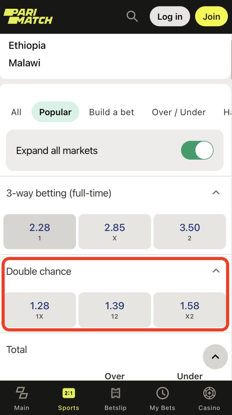 Kèo double chance xuất phát từ đâu?