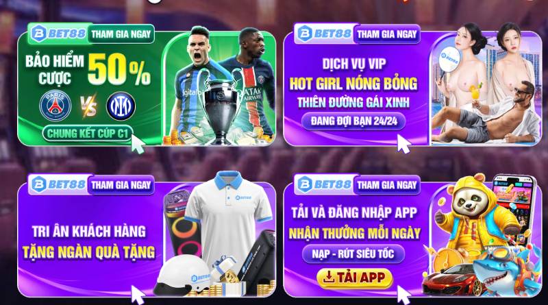 Khuyến Mãi Bet88 Mới Nhất - Ưu Đãi Cực Chất, Thưởng Không Giới Hạn 5 Khuyến mãi theo ngày và từng sảnh chơi