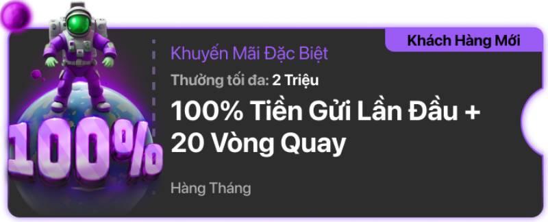 Khuyến Mãi V9bet: Ưu Đãi Nổi Bật Dành Cho Thành Viên 2025 2 Thưởng 100% tiền gửi lần đầu tiên