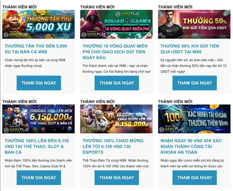 Khuyến Mãi W88 Năm 2025 - Tận Dụng Ưu Đãi Để Bứt Phá 1 Tổng quan về khuyến mãi tại W88 năm 2025